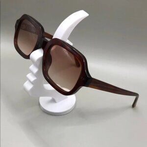 Lexxola Jordy Burnt Tort & Brown Square Sunglasses UNISEX Trendy Urban Style.